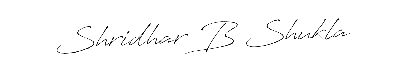 How to make Shridhar B Shukla name signature. Use Antro_Vectra style for creating short signs online. This is the latest handwritten sign. Shridhar B Shukla signature style 6 images and pictures png