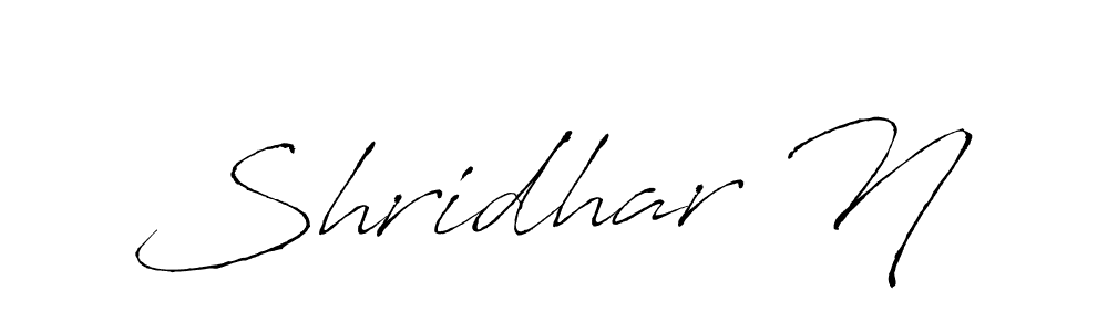 It looks lik you need a new signature style for name Shridhar N. Design unique handwritten (Antro_Vectra) signature with our free signature maker in just a few clicks. Shridhar N signature style 6 images and pictures png