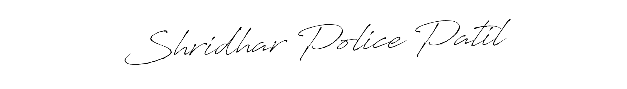 Create a beautiful signature design for name Shridhar Police Patil. With this signature (Antro_Vectra) fonts, you can make a handwritten signature for free. Shridhar Police Patil signature style 6 images and pictures png