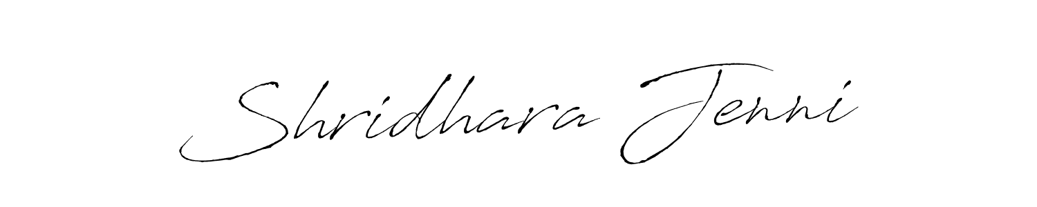 Shridhara Jenni stylish signature style. Best Handwritten Sign (Antro_Vectra) for my name. Handwritten Signature Collection Ideas for my name Shridhara Jenni. Shridhara Jenni signature style 6 images and pictures png