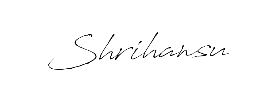 Antro_Vectra is a professional signature style that is perfect for those who want to add a touch of class to their signature. It is also a great choice for those who want to make their signature more unique. Get Shrihansu name to fancy signature for free. Shrihansu signature style 6 images and pictures png