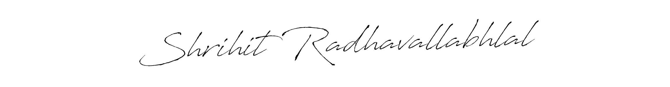 Design your own signature with our free online signature maker. With this signature software, you can create a handwritten (Antro_Vectra) signature for name Shrihit Radhavallabhlal. Shrihit Radhavallabhlal signature style 6 images and pictures png