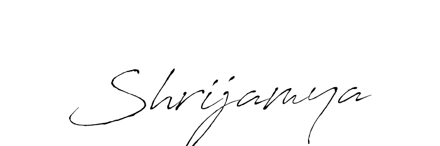 Shrijamya stylish signature style. Best Handwritten Sign (Antro_Vectra) for my name. Handwritten Signature Collection Ideas for my name Shrijamya. Shrijamya signature style 6 images and pictures png
