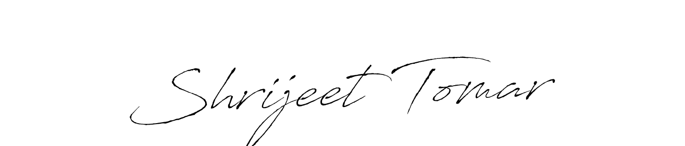 Create a beautiful signature design for name Shrijeet Tomar. With this signature (Antro_Vectra) fonts, you can make a handwritten signature for free. Shrijeet Tomar signature style 6 images and pictures png