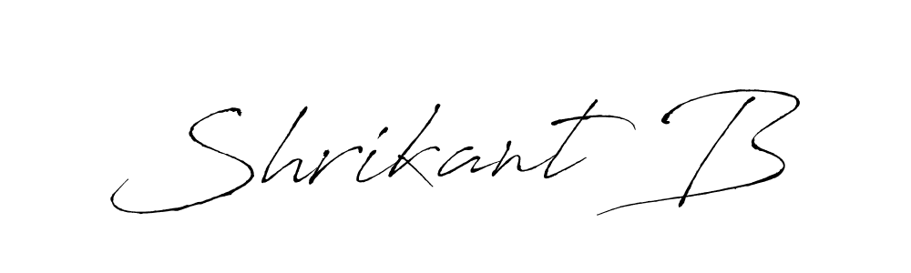 Shrikant B stylish signature style. Best Handwritten Sign (Antro_Vectra) for my name. Handwritten Signature Collection Ideas for my name Shrikant B. Shrikant B signature style 6 images and pictures png