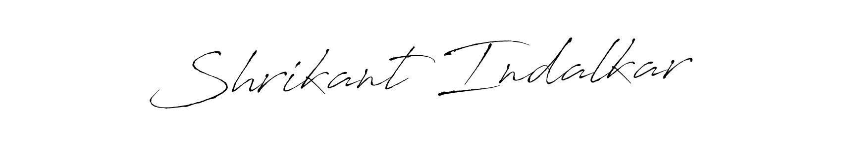 How to make Shrikant Indalkar name signature. Use Antro_Vectra style for creating short signs online. This is the latest handwritten sign. Shrikant Indalkar signature style 6 images and pictures png