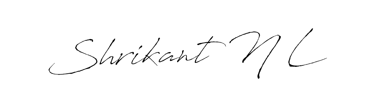 See photos of Shrikant N L official signature by Spectra . Check more albums & portfolios. Read reviews & check more about Antro_Vectra font. Shrikant N L signature style 6 images and pictures png
