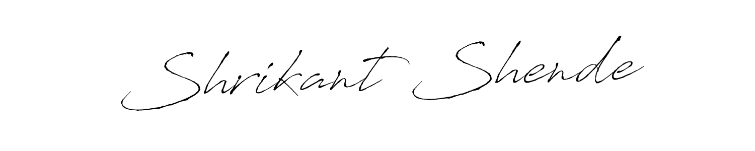 You can use this online signature creator to create a handwritten signature for the name Shrikant Shende. This is the best online autograph maker. Shrikant Shende signature style 6 images and pictures png