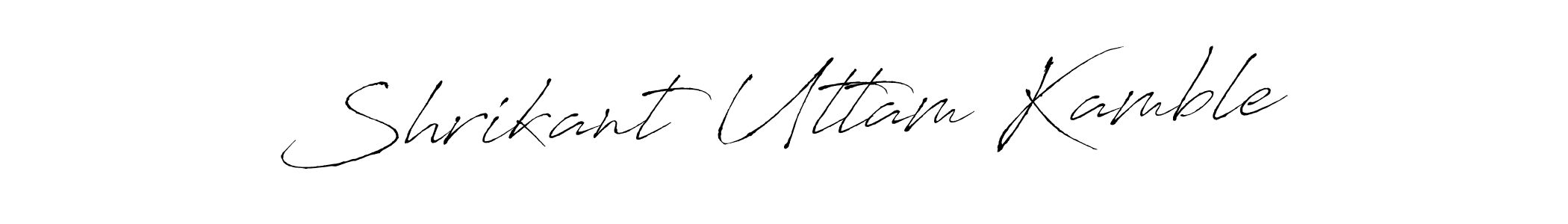 Make a beautiful signature design for name Shrikant Uttam Kamble. With this signature (Antro_Vectra) style, you can create a handwritten signature for free. Shrikant Uttam Kamble signature style 6 images and pictures png