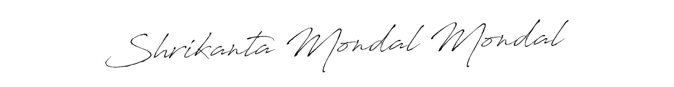 Shrikanta Mondal Mondal stylish signature style. Best Handwritten Sign (Antro_Vectra) for my name. Handwritten Signature Collection Ideas for my name Shrikanta Mondal Mondal. Shrikanta Mondal Mondal signature style 6 images and pictures png