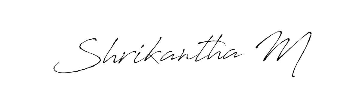 Similarly Antro_Vectra is the best handwritten signature design. Signature creator online .You can use it as an online autograph creator for name Shrikantha M. Shrikantha M signature style 6 images and pictures png