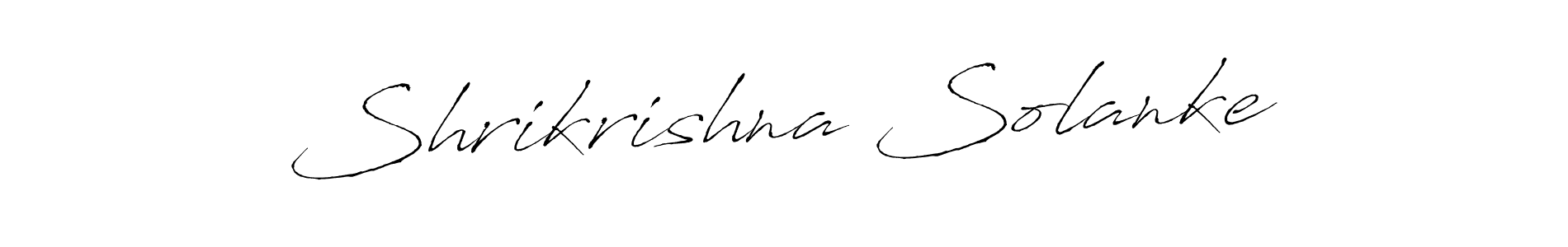 Design your own signature with our free online signature maker. With this signature software, you can create a handwritten (Antro_Vectra) signature for name Shrikrishna Solanke. Shrikrishna Solanke signature style 6 images and pictures png