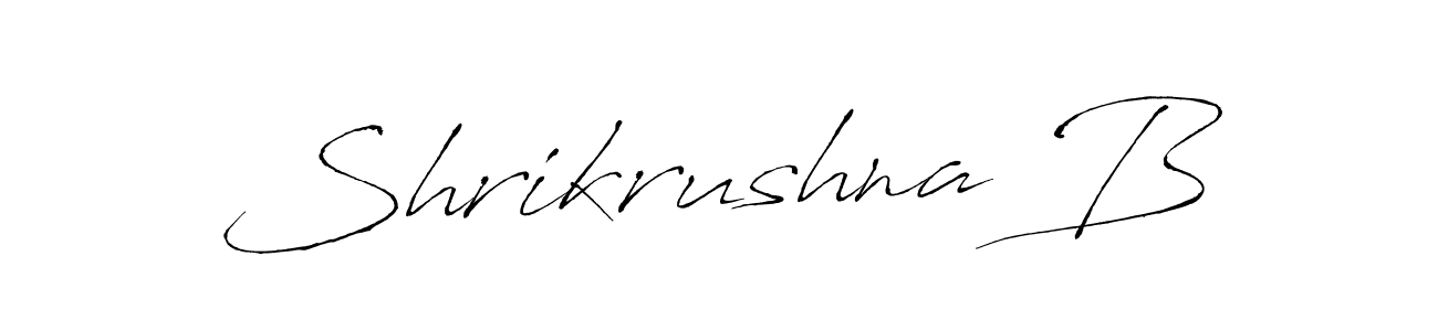 Antro_Vectra is a professional signature style that is perfect for those who want to add a touch of class to their signature. It is also a great choice for those who want to make their signature more unique. Get Shrikrushna B name to fancy signature for free. Shrikrushna B signature style 6 images and pictures png