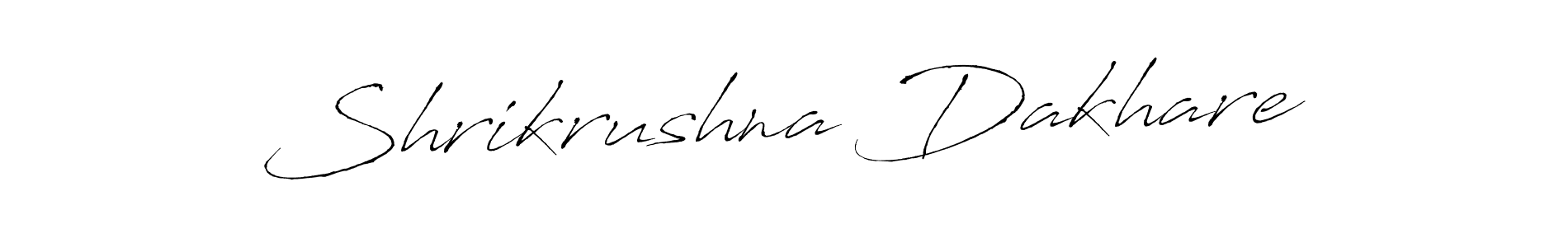 How to make Shrikrushna Dakhare name signature. Use Antro_Vectra style for creating short signs online. This is the latest handwritten sign. Shrikrushna Dakhare signature style 6 images and pictures png