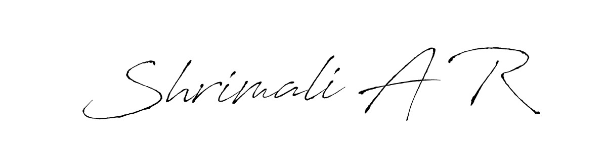 Make a beautiful signature design for name Shrimali A R. Use this online signature maker to create a handwritten signature for free. Shrimali A R signature style 6 images and pictures png
