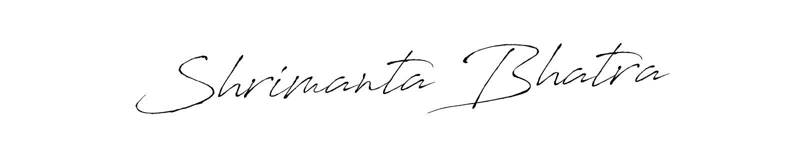 Make a beautiful signature design for name Shrimanta Bhatra. With this signature (Antro_Vectra) style, you can create a handwritten signature for free. Shrimanta Bhatra signature style 6 images and pictures png