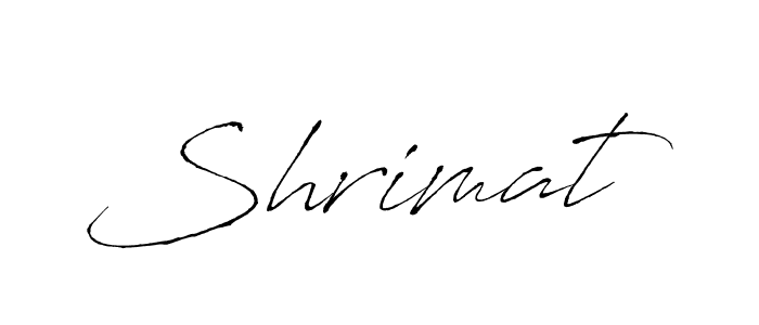 Design your own signature with our free online signature maker. With this signature software, you can create a handwritten (Antro_Vectra) signature for name Shrimat. Shrimat signature style 6 images and pictures png
