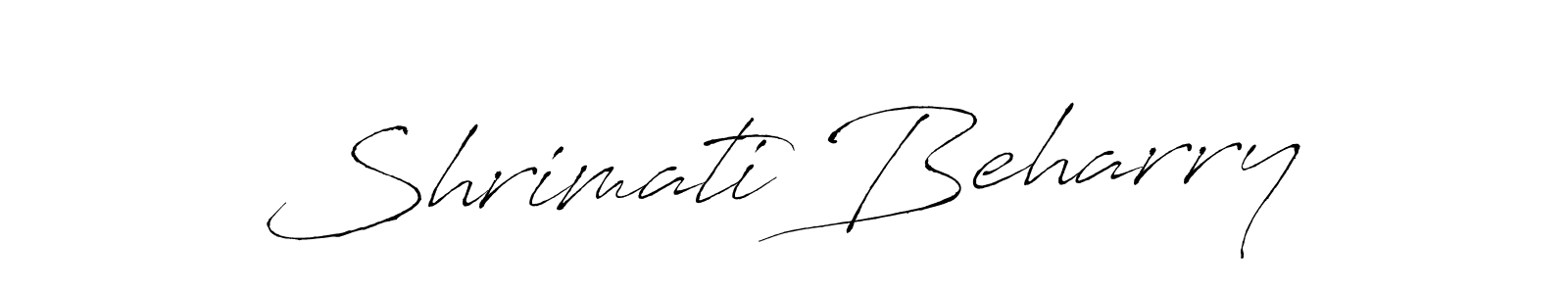You should practise on your own different ways (Antro_Vectra) to write your name (Shrimati Beharry) in signature. don't let someone else do it for you. Shrimati Beharry signature style 6 images and pictures png