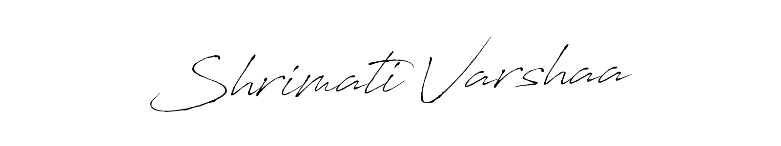 Design your own signature with our free online signature maker. With this signature software, you can create a handwritten (Antro_Vectra) signature for name Shrimati Varshaa. Shrimati Varshaa signature style 6 images and pictures png