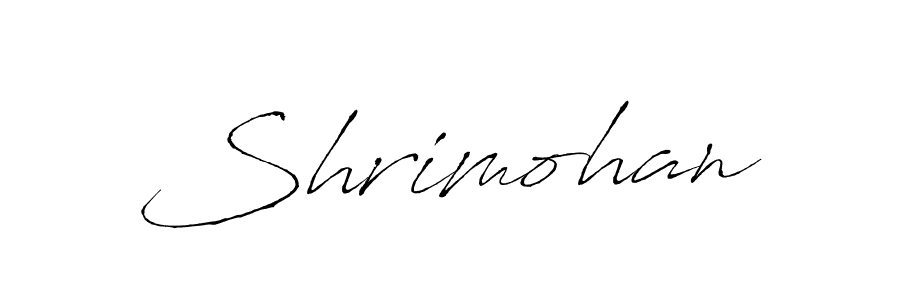 Design your own signature with our free online signature maker. With this signature software, you can create a handwritten (Antro_Vectra) signature for name Shrimohan. Shrimohan signature style 6 images and pictures png