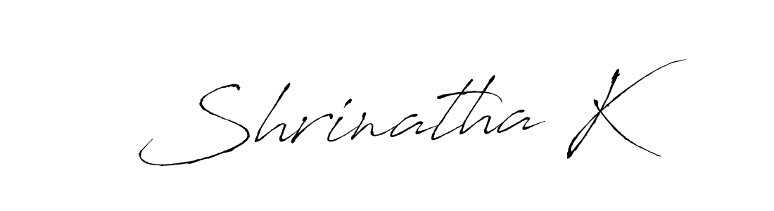 Design your own signature with our free online signature maker. With this signature software, you can create a handwritten (Antro_Vectra) signature for name Shrinatha K. Shrinatha K signature style 6 images and pictures png