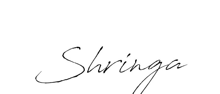 Use a signature maker to create a handwritten signature online. With this signature software, you can design (Antro_Vectra) your own signature for name Shringa. Shringa signature style 6 images and pictures png
