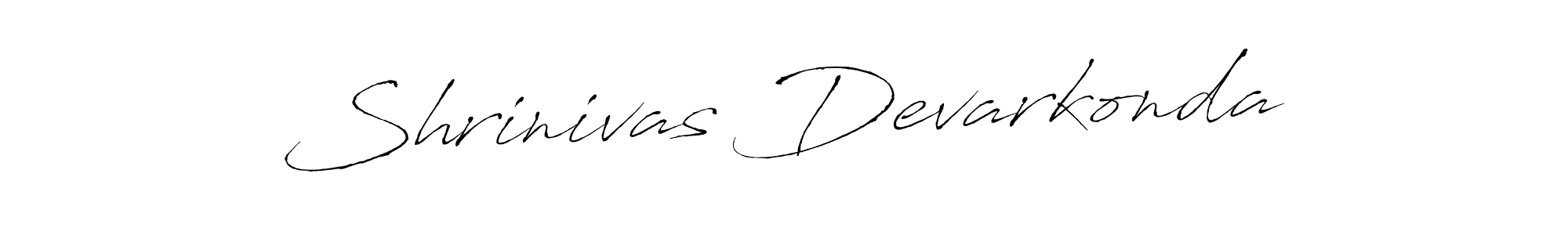 How to make Shrinivas Devarkonda name signature. Use Antro_Vectra style for creating short signs online. This is the latest handwritten sign. Shrinivas Devarkonda signature style 6 images and pictures png