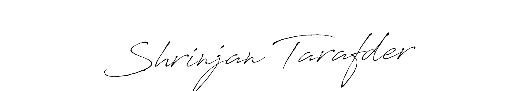 Make a beautiful signature design for name Shrinjan Tarafder. With this signature (Antro_Vectra) style, you can create a handwritten signature for free. Shrinjan Tarafder signature style 6 images and pictures png