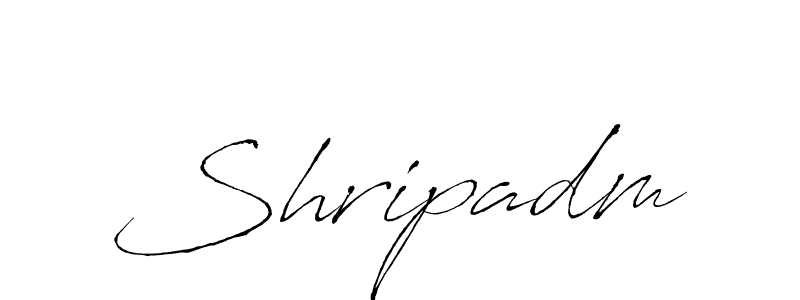 The best way (Antro_Vectra) to make a short signature is to pick only two or three words in your name. The name Shripadm include a total of six letters. For converting this name. Shripadm signature style 6 images and pictures png