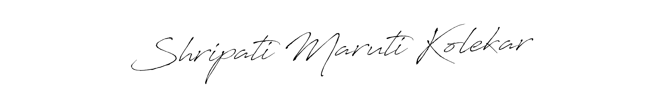 Create a beautiful signature design for name Shripati Maruti Kolekar. With this signature (Antro_Vectra) fonts, you can make a handwritten signature for free. Shripati Maruti Kolekar signature style 6 images and pictures png