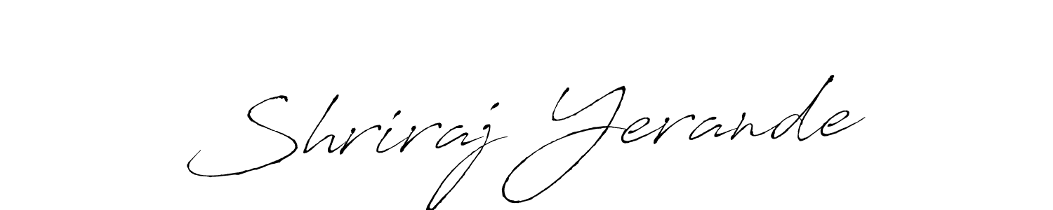 How to make Shriraj Yerande signature? Antro_Vectra is a professional autograph style. Create handwritten signature for Shriraj Yerande name. Shriraj Yerande signature style 6 images and pictures png