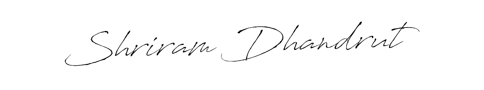 You should practise on your own different ways (Antro_Vectra) to write your name (Shriram Dhandrut) in signature. don't let someone else do it for you. Shriram Dhandrut signature style 6 images and pictures png