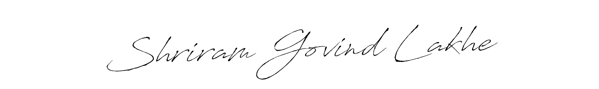 Create a beautiful signature design for name Shriram Govind Lakhe. With this signature (Antro_Vectra) fonts, you can make a handwritten signature for free. Shriram Govind Lakhe signature style 6 images and pictures png