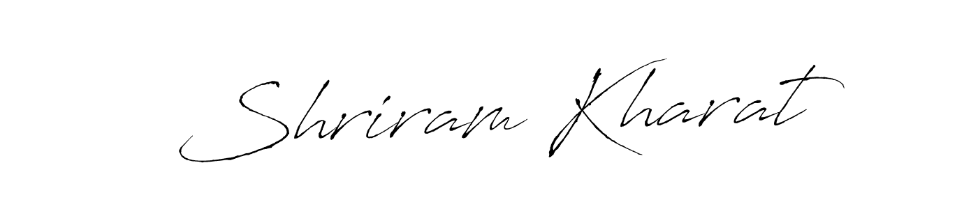 You should practise on your own different ways (Antro_Vectra) to write your name (Shriram Kharat) in signature. don't let someone else do it for you. Shriram Kharat signature style 6 images and pictures png