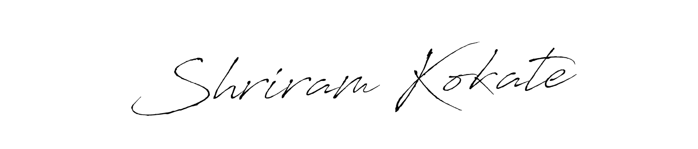 Antro_Vectra is a professional signature style that is perfect for those who want to add a touch of class to their signature. It is also a great choice for those who want to make their signature more unique. Get Shriram Kokate name to fancy signature for free. Shriram Kokate signature style 6 images and pictures png