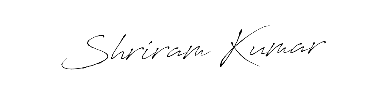 Design your own signature with our free online signature maker. With this signature software, you can create a handwritten (Antro_Vectra) signature for name Shriram Kumar. Shriram Kumar signature style 6 images and pictures png