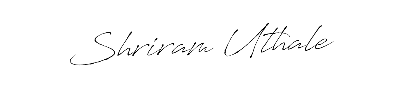 You should practise on your own different ways (Antro_Vectra) to write your name (Shriram Uthale) in signature. don't let someone else do it for you. Shriram Uthale signature style 6 images and pictures png