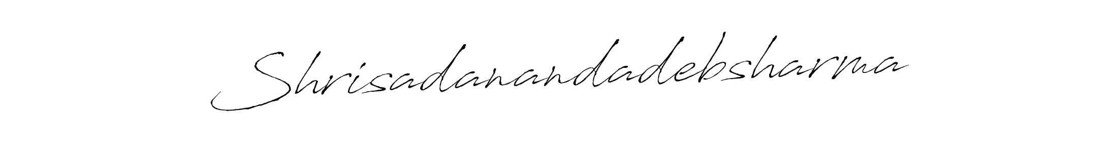 Antro_Vectra is a professional signature style that is perfect for those who want to add a touch of class to their signature. It is also a great choice for those who want to make their signature more unique. Get Shrisadanandadebsharma name to fancy signature for free. Shrisadanandadebsharma signature style 6 images and pictures png