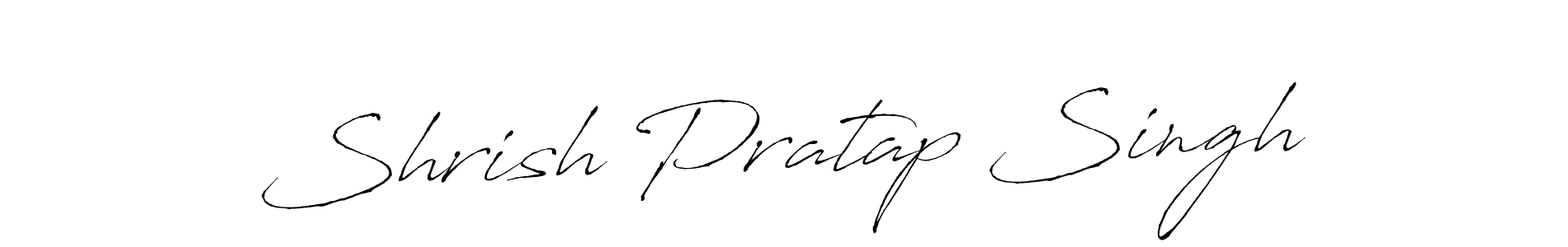 Antro_Vectra is a professional signature style that is perfect for those who want to add a touch of class to their signature. It is also a great choice for those who want to make their signature more unique. Get Shrish Pratap Singh name to fancy signature for free. Shrish Pratap Singh signature style 6 images and pictures png