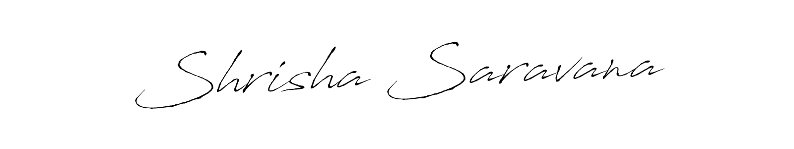 Make a beautiful signature design for name Shrisha Saravana. With this signature (Antro_Vectra) style, you can create a handwritten signature for free. Shrisha Saravana signature style 6 images and pictures png