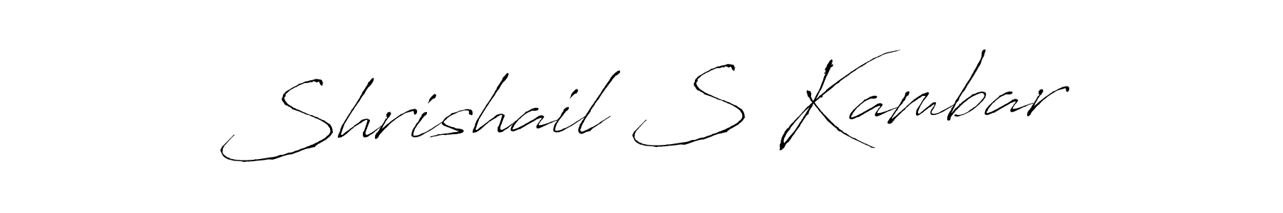 How to make Shrishail S Kambar signature? Antro_Vectra is a professional autograph style. Create handwritten signature for Shrishail S Kambar name. Shrishail S Kambar signature style 6 images and pictures png