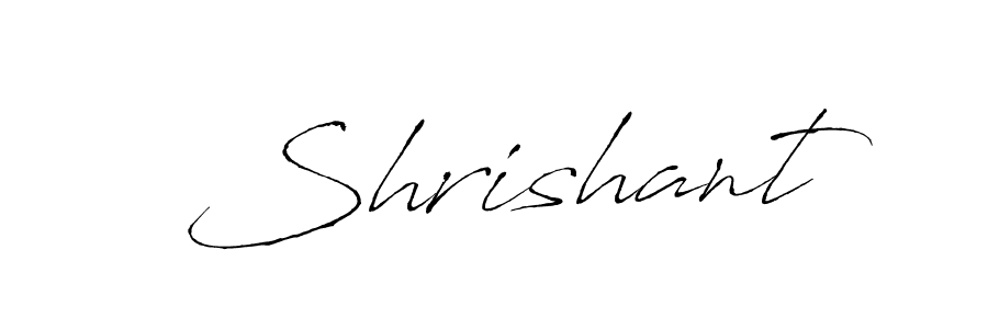 How to make Shrishant signature? Antro_Vectra is a professional autograph style. Create handwritten signature for Shrishant name. Shrishant signature style 6 images and pictures png