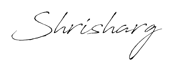 Use a signature maker to create a handwritten signature online. With this signature software, you can design (Antro_Vectra) your own signature for name Shrisharg. Shrisharg signature style 6 images and pictures png