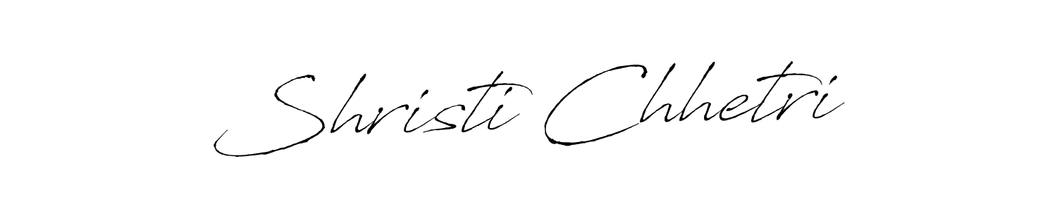 Shristi Chhetri stylish signature style. Best Handwritten Sign (Antro_Vectra) for my name. Handwritten Signature Collection Ideas for my name Shristi Chhetri. Shristi Chhetri signature style 6 images and pictures png