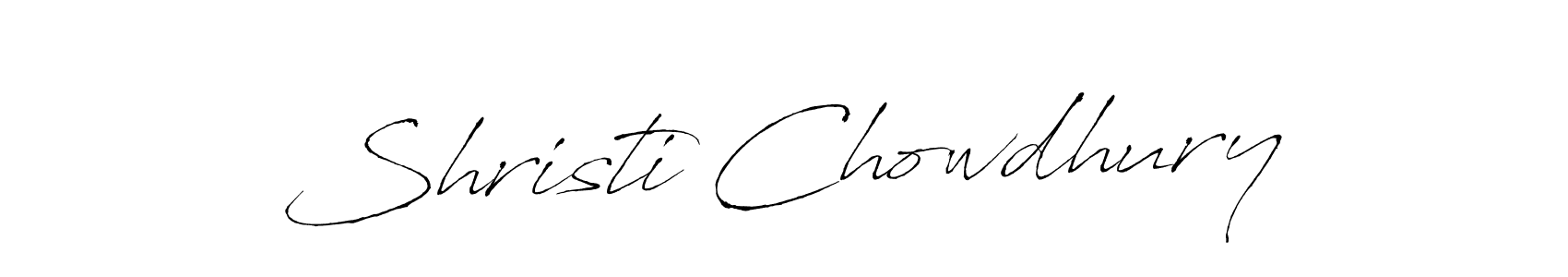 The best way (Antro_Vectra) to make a short signature is to pick only two or three words in your name. The name Shristi Chowdhury include a total of six letters. For converting this name. Shristi Chowdhury signature style 6 images and pictures png