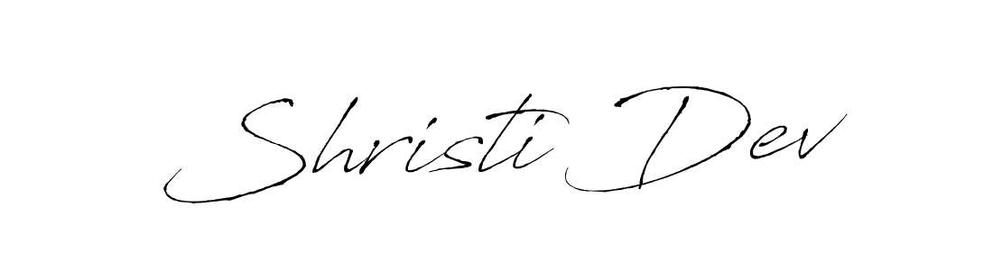 It looks lik you need a new signature style for name Shristi Dev. Design unique handwritten (Antro_Vectra) signature with our free signature maker in just a few clicks. Shristi Dev signature style 6 images and pictures png