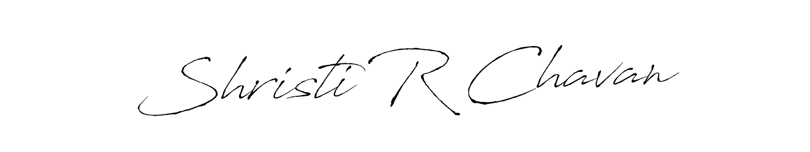 Antro_Vectra is a professional signature style that is perfect for those who want to add a touch of class to their signature. It is also a great choice for those who want to make their signature more unique. Get Shristi R Chavan name to fancy signature for free. Shristi R Chavan signature style 6 images and pictures png