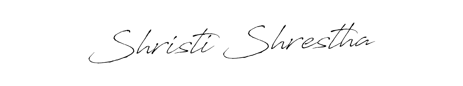 Also we have Shristi Shrestha name is the best signature style. Create professional handwritten signature collection using Antro_Vectra autograph style. Shristi Shrestha signature style 6 images and pictures png