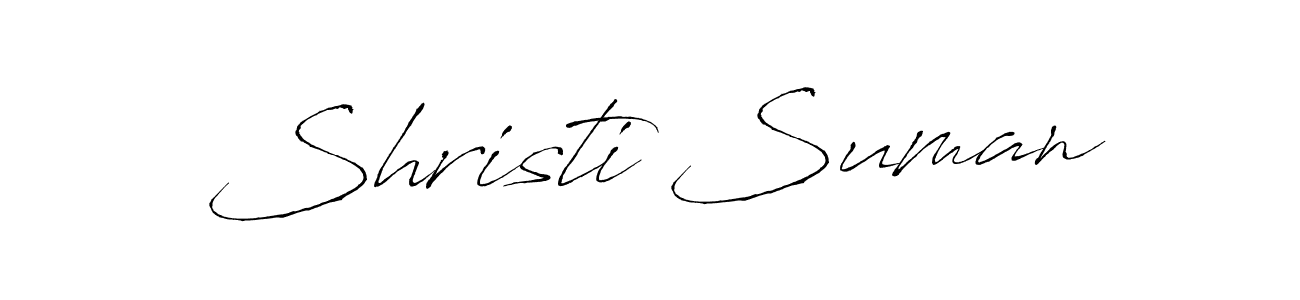 This is the best signature style for the Shristi Suman name. Also you like these signature font (Antro_Vectra). Mix name signature. Shristi Suman signature style 6 images and pictures png