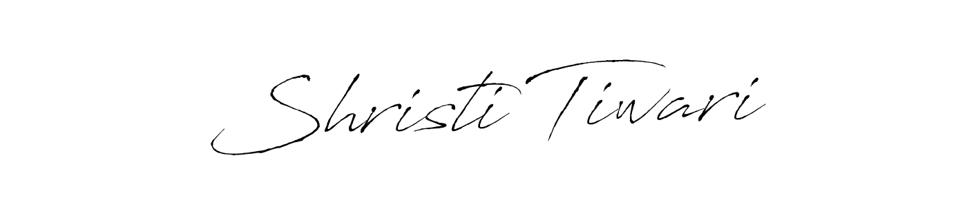 Make a beautiful signature design for name Shristi Tiwari. With this signature (Antro_Vectra) style, you can create a handwritten signature for free. Shristi Tiwari signature style 6 images and pictures png